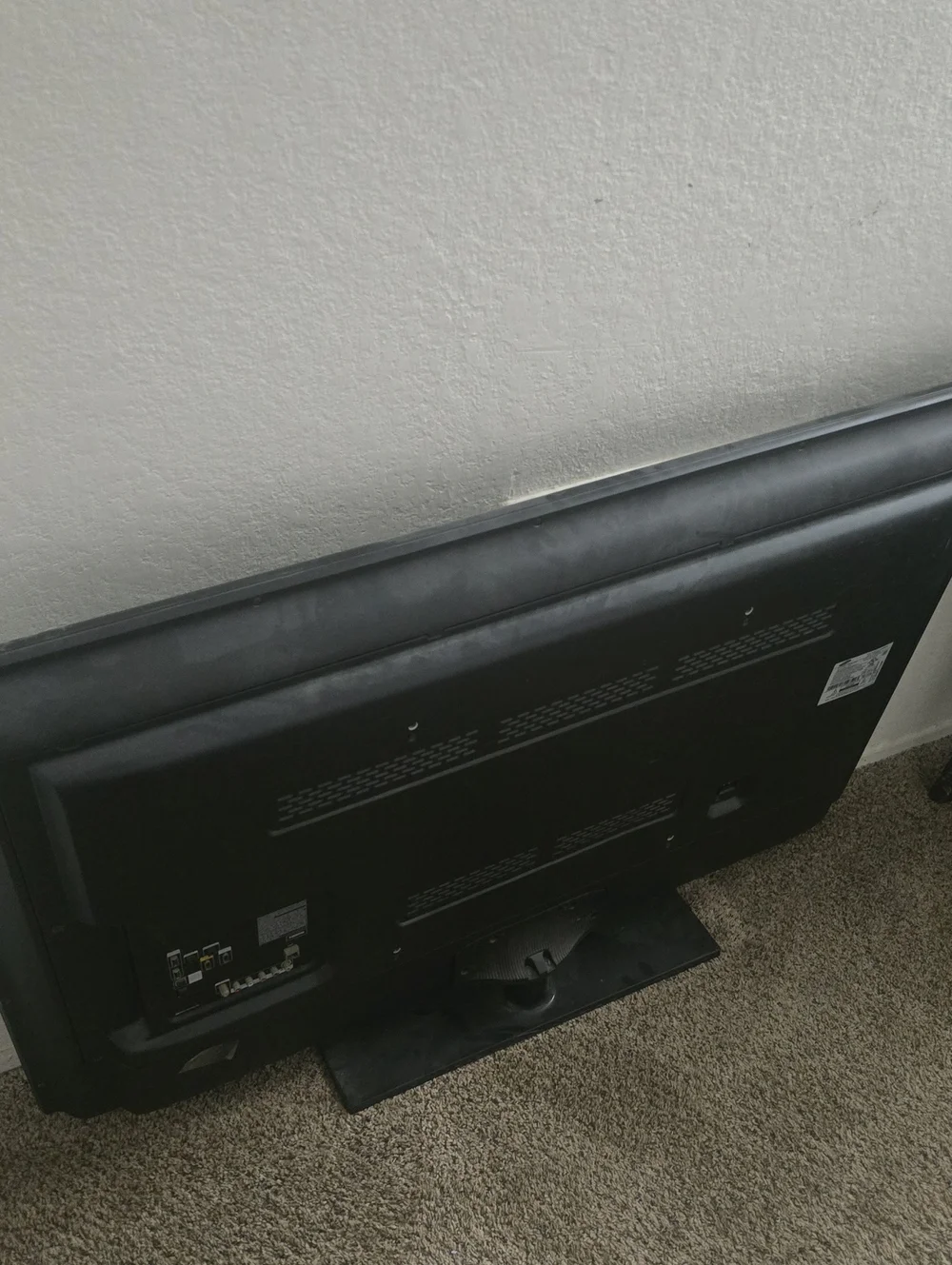 Samsung Black TV Rear Label Plate